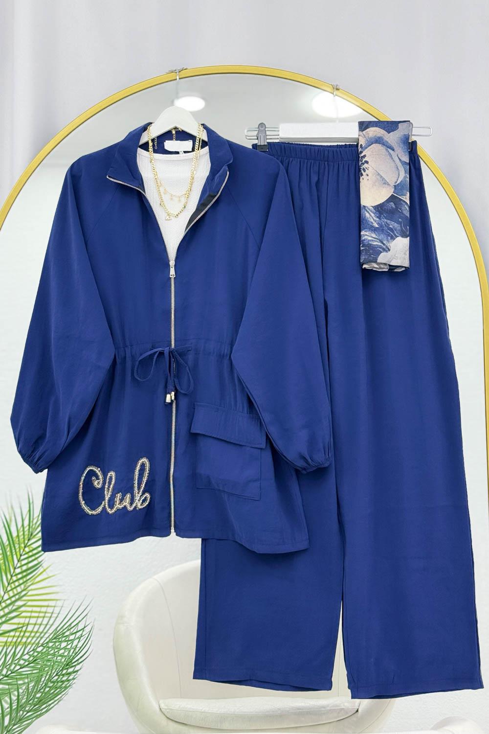 CEKETİ SİMLİ NAKIŞLI TENSEL İKİLİ TAKIM