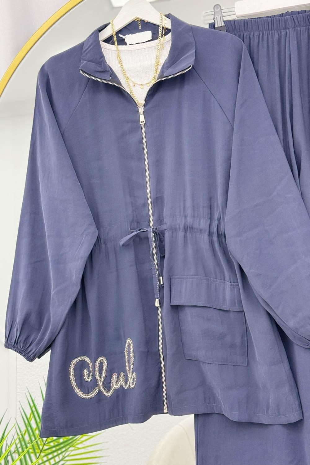 CEKETİ SİMLİ NAKIŞLI TENSEL İKİLİ TAKIM