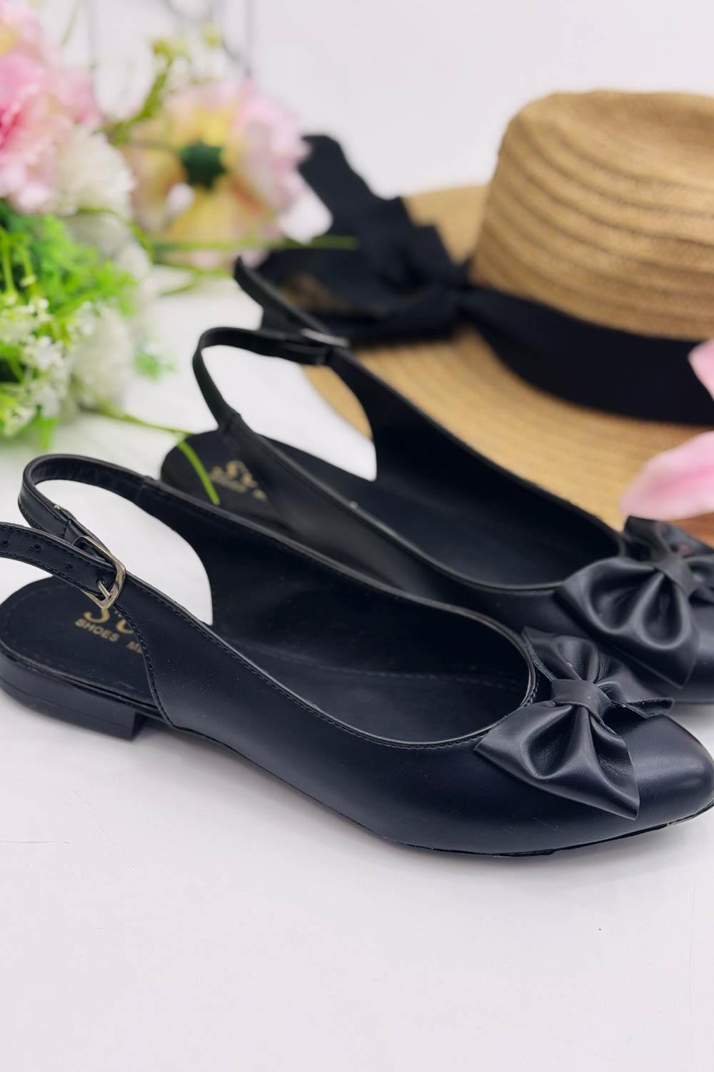 OKÇESİ AÇIK FİYONKLU KADIN BABET AYAKKABI