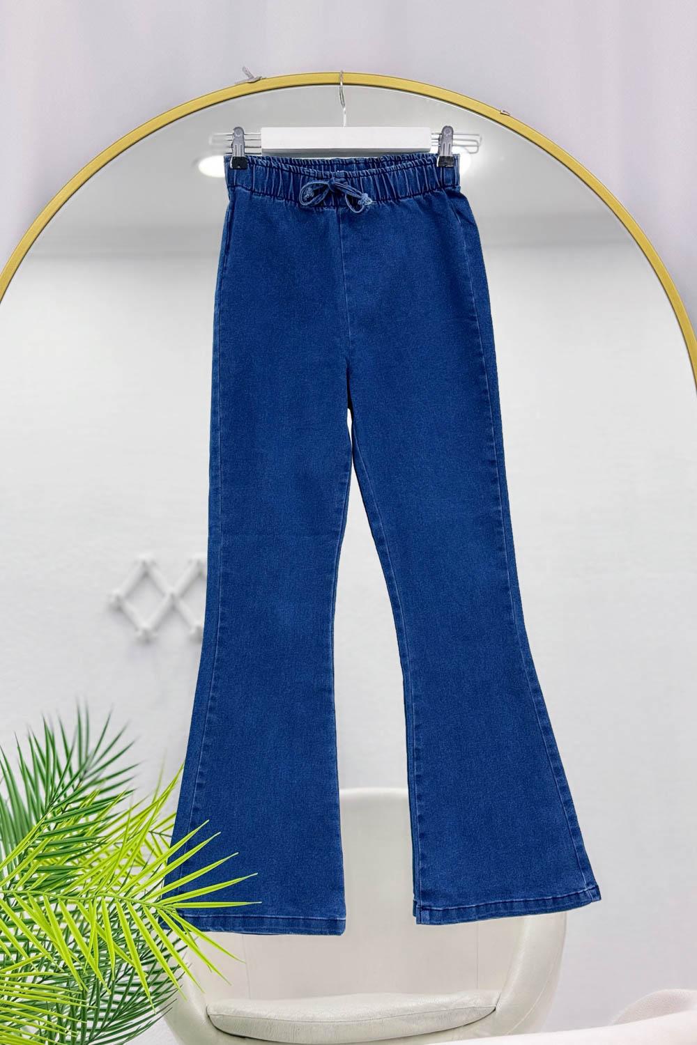 BELİ LASTİKLİ İSPANYOL PAÇA PANTOLON