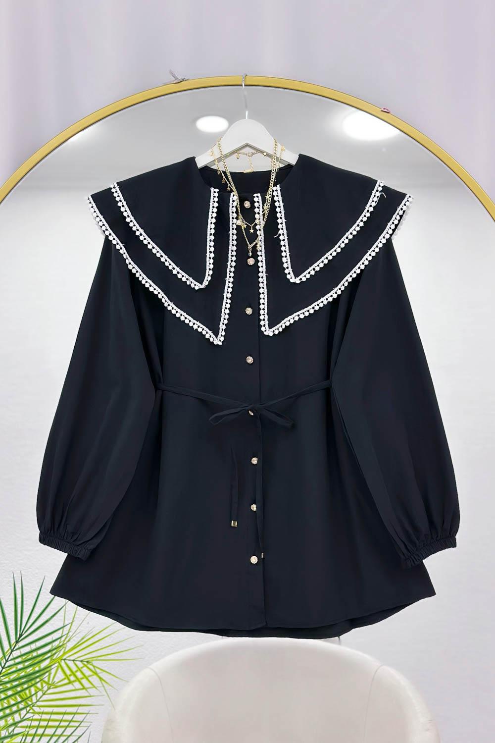 YAKASI ÇİFT KATLI PITPIT FİSTO GÖMLEK