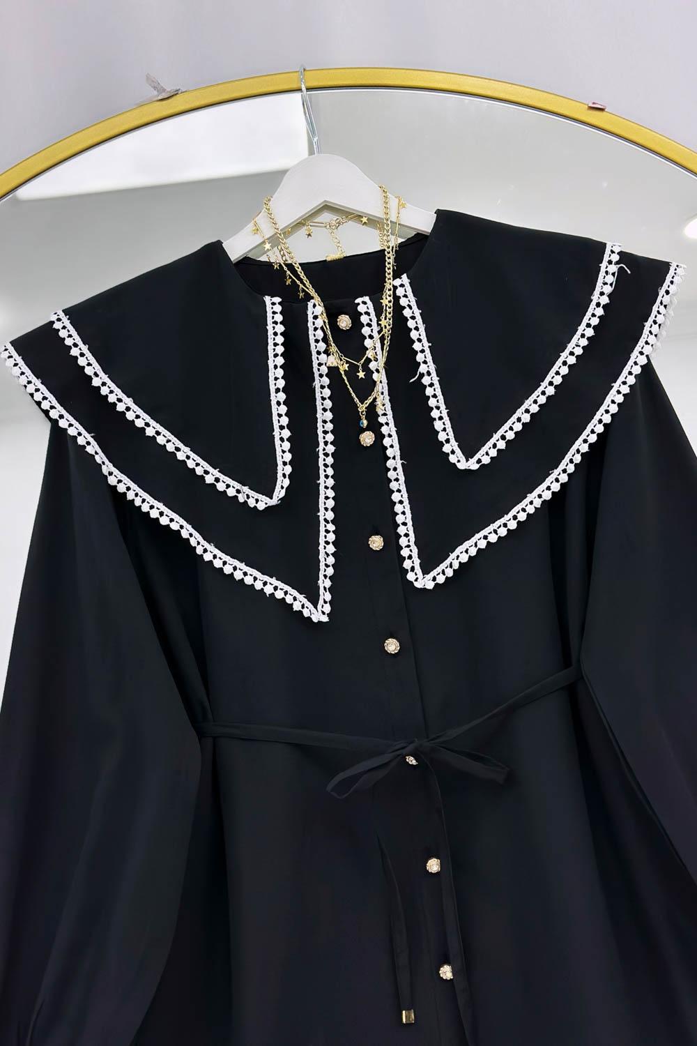 YAKASI ÇİFT KATLI PITPIT FİSTO GÖMLEK