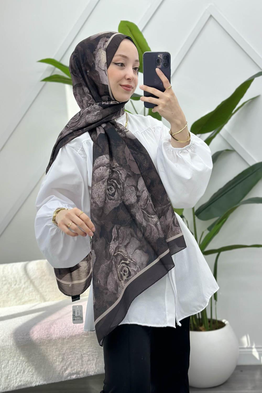 KAHVERENGİ SERİSİ PAMUK ŞAL SERİSİ