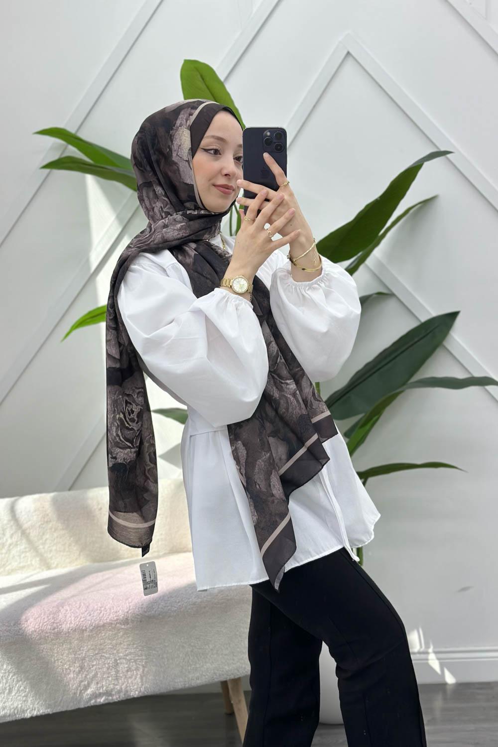 KAHVERENGİ SERİSİ PAMUK ŞAL SERİSİ