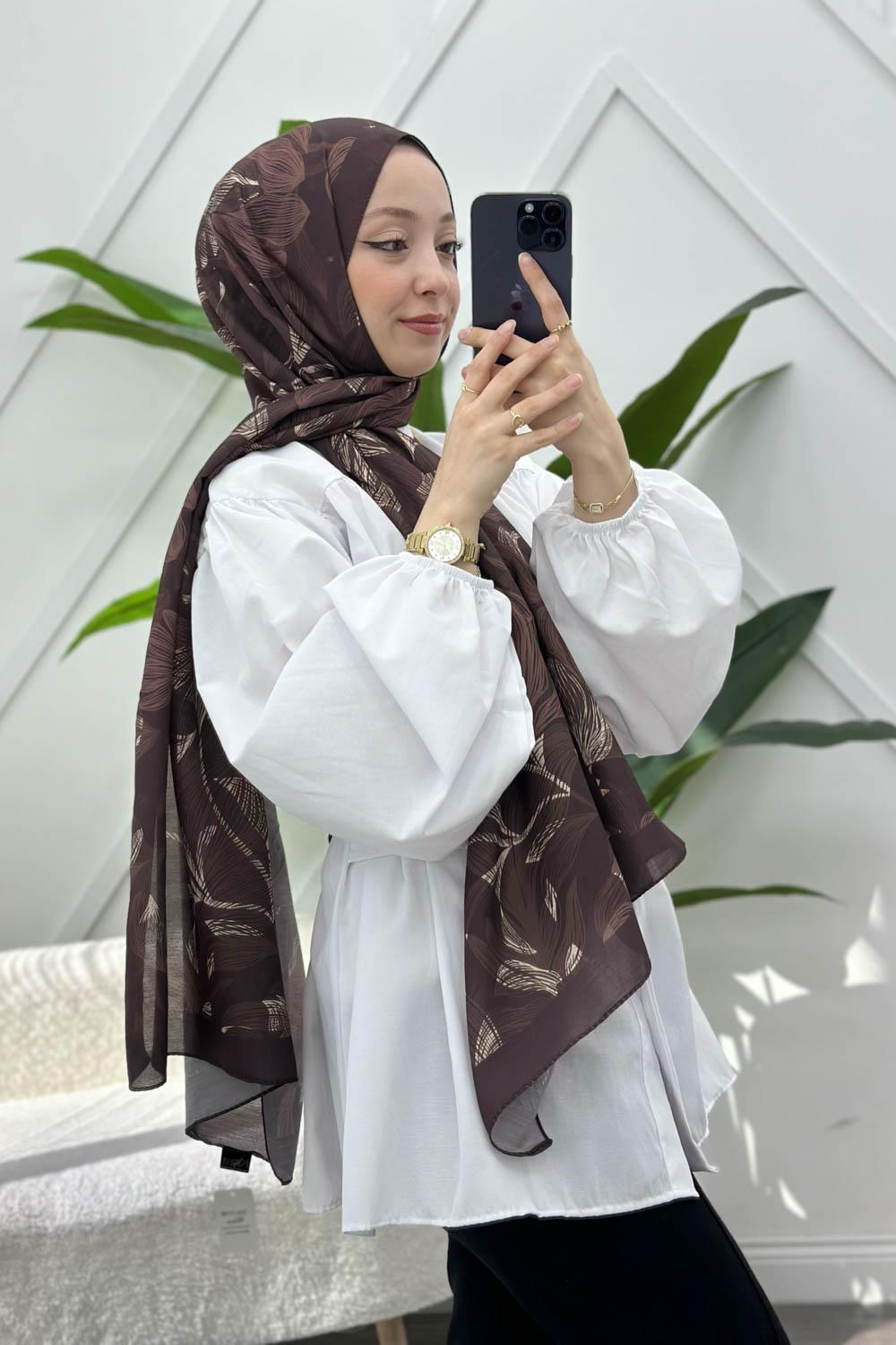 KAHVERENGİ SERİSİ PAMUK ŞAL SERİSİ