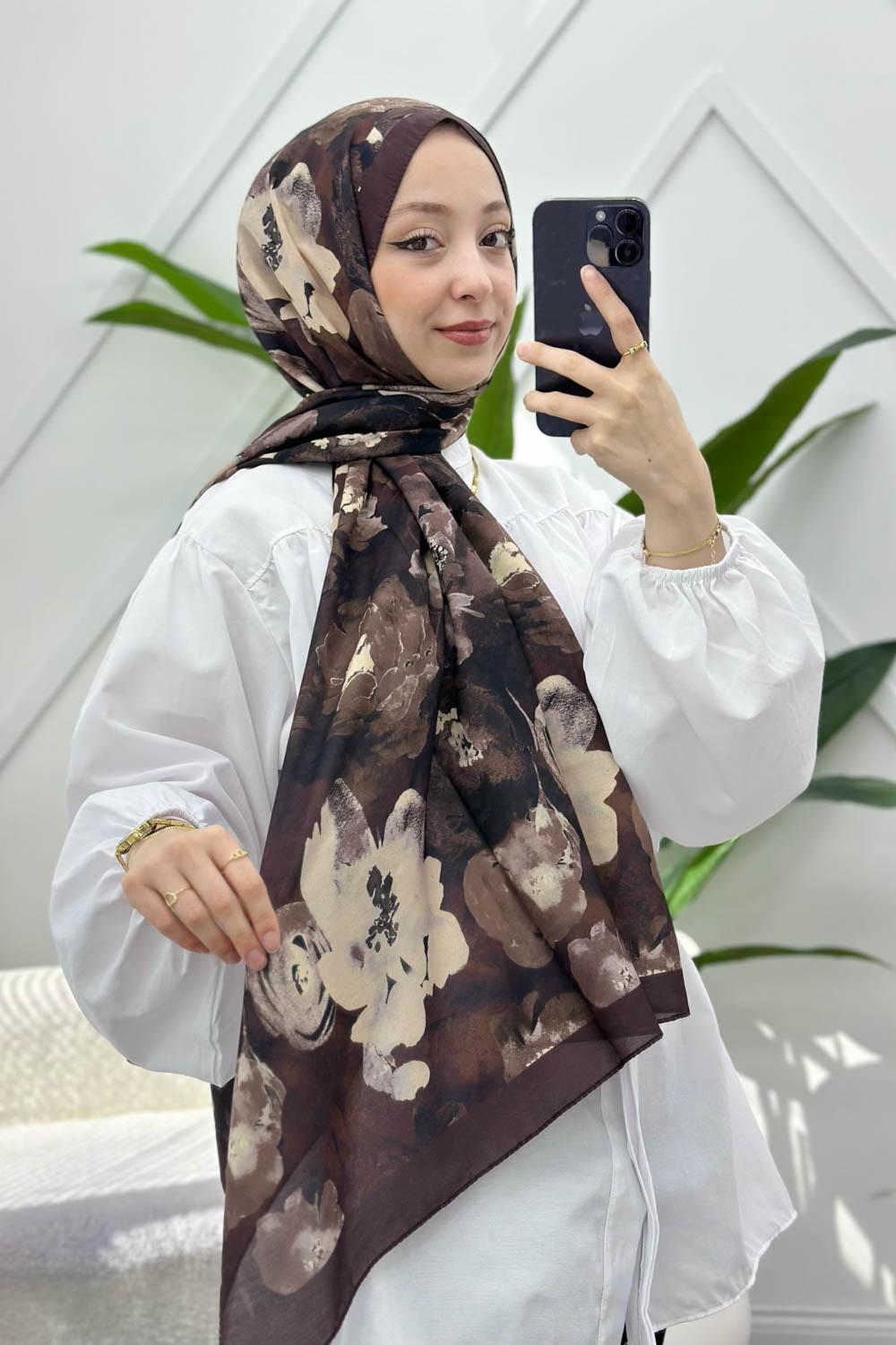 KAHVERENGİ SERİSİ PAMUK ŞAL SERİSİ