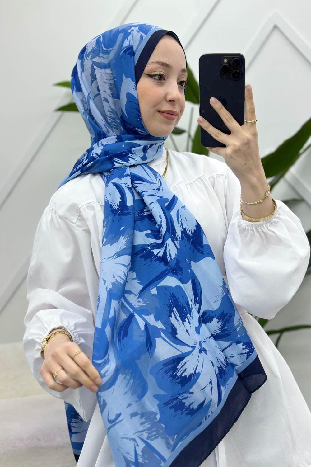 KARANFİL DESEN PAMUK ŞAL