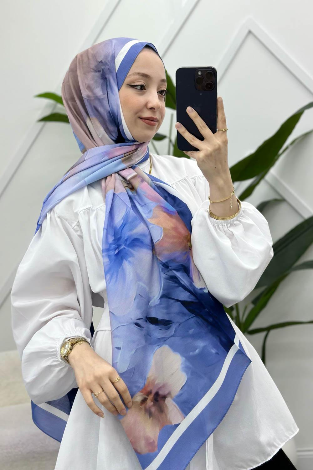 MANOLYA DESENLİ PAMUK ŞAL SERİSİ