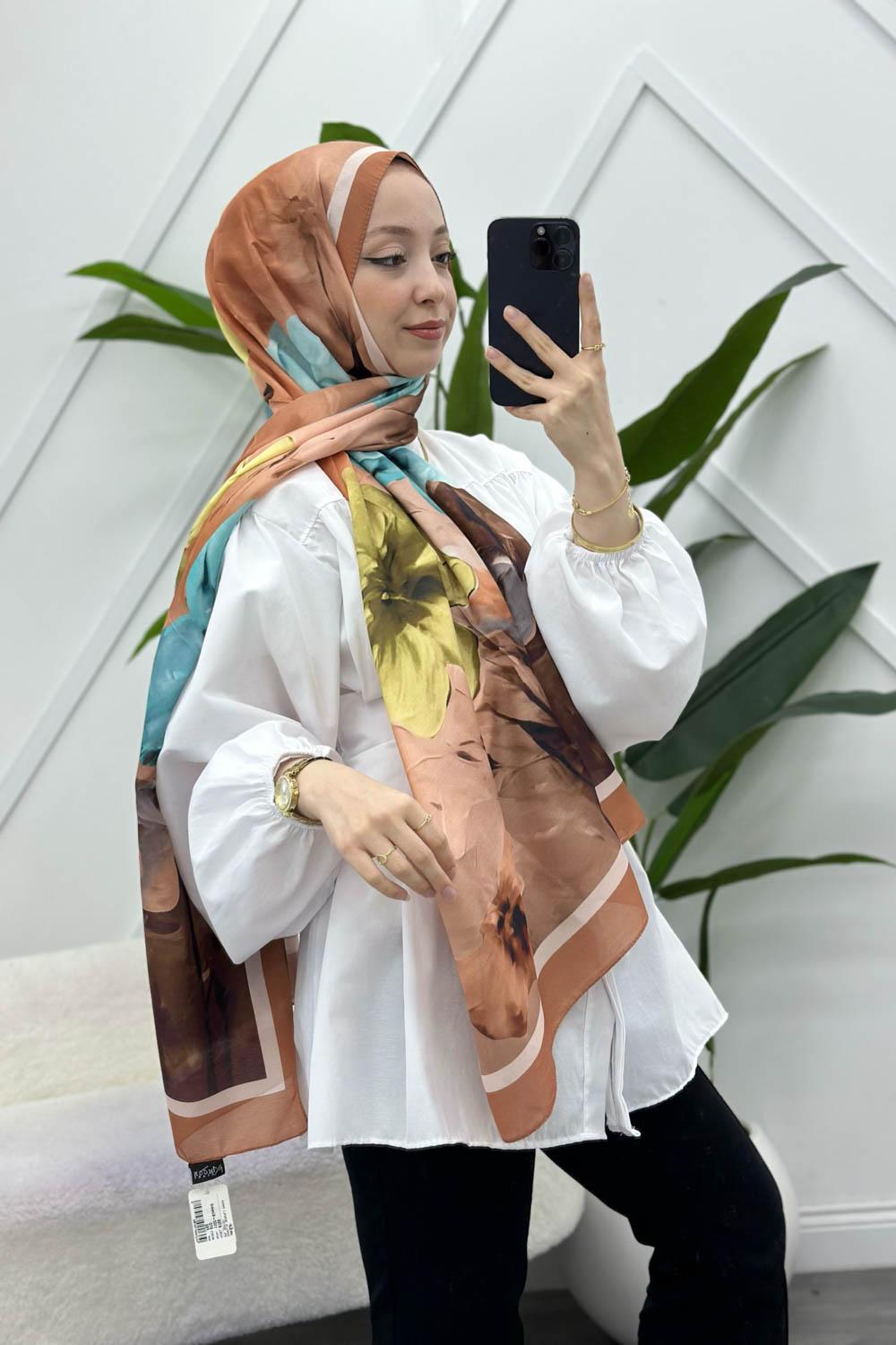 MANOLYA DESENLİ PAMUK ŞAL SERİSİ