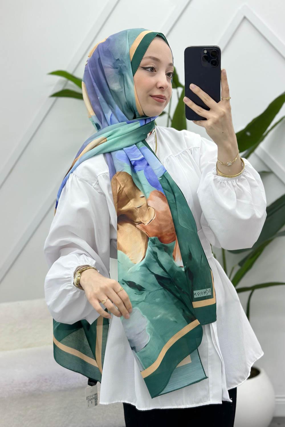 MANOLYA DESENLİ PAMUK ŞAL SERİSİ