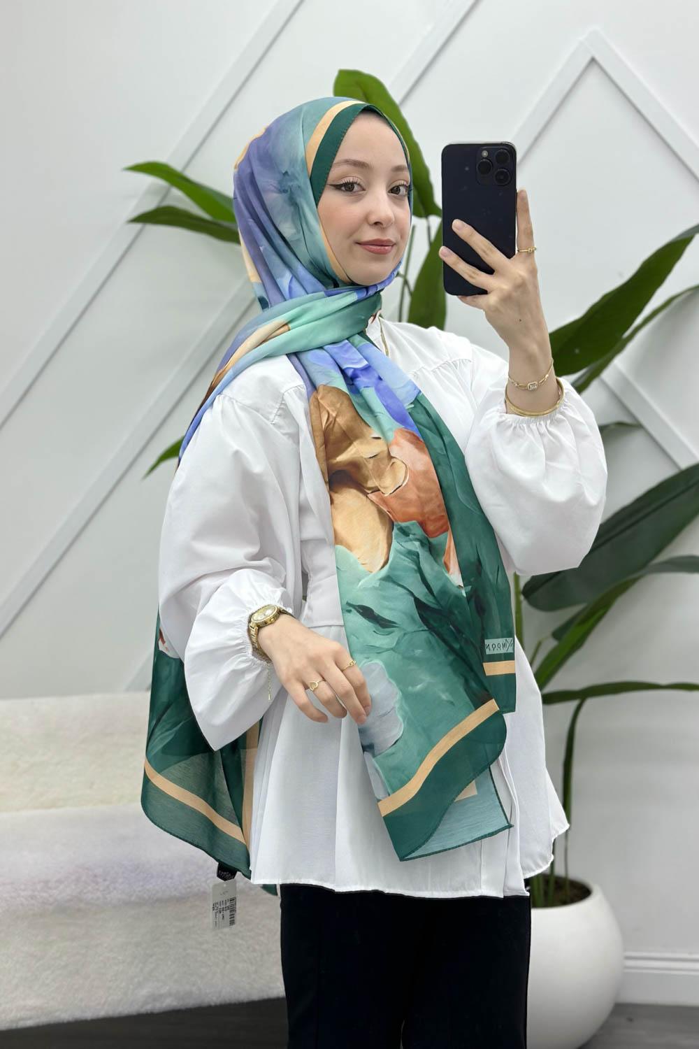 MANOLYA DESENLİ PAMUK ŞAL SERİSİ