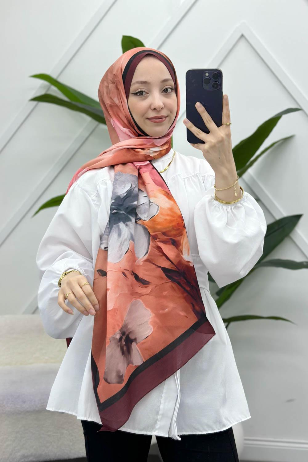 MANOLYA DESENLİ PAMUK ŞAL SERİSİ