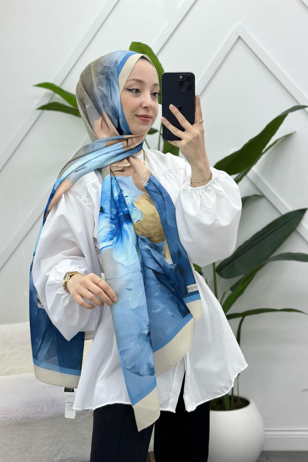 MANOLYA DESENLİ PAMUK ŞAL SERİSİ