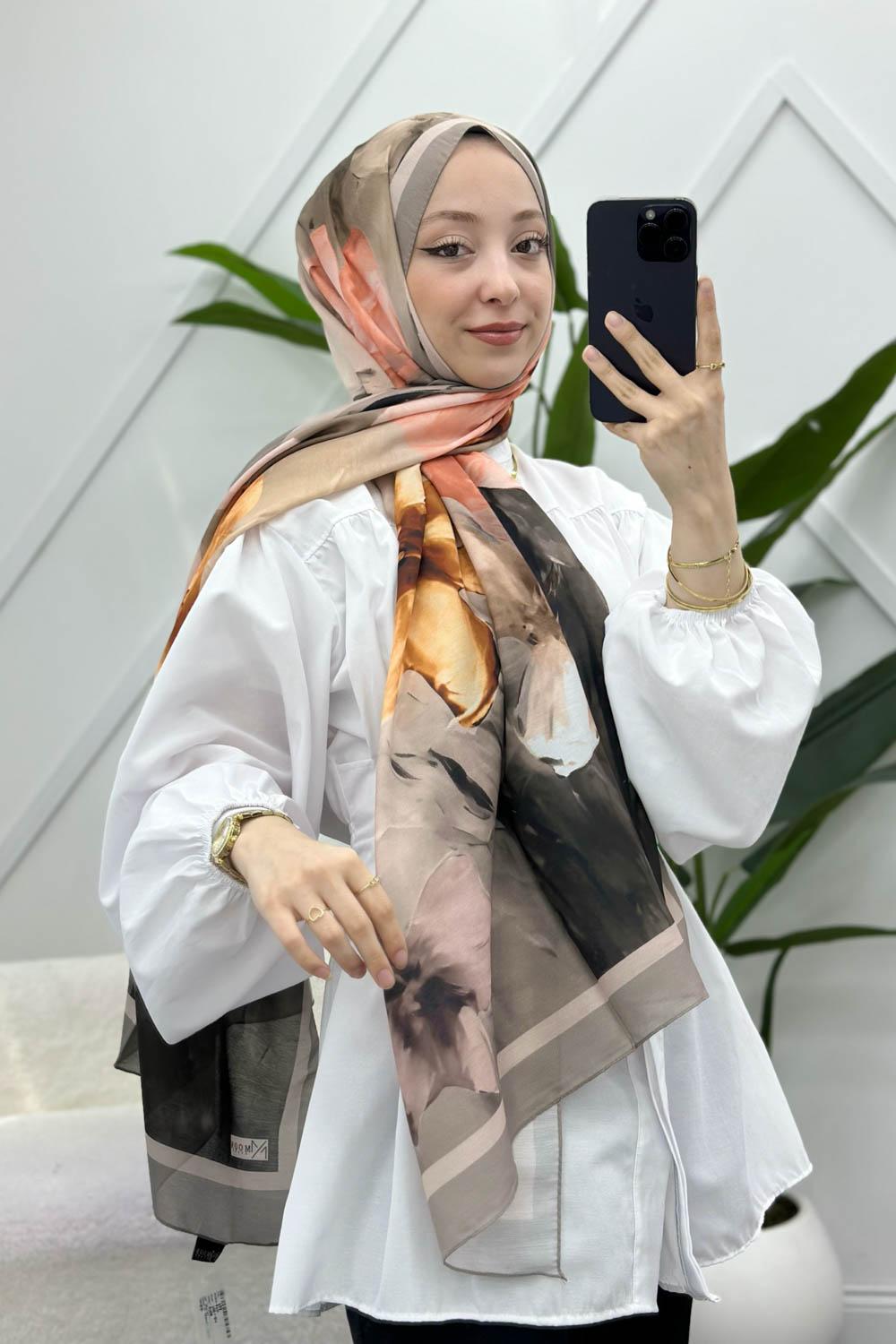 MANOLYA DESENLİ PAMUK ŞAL SERİSİ