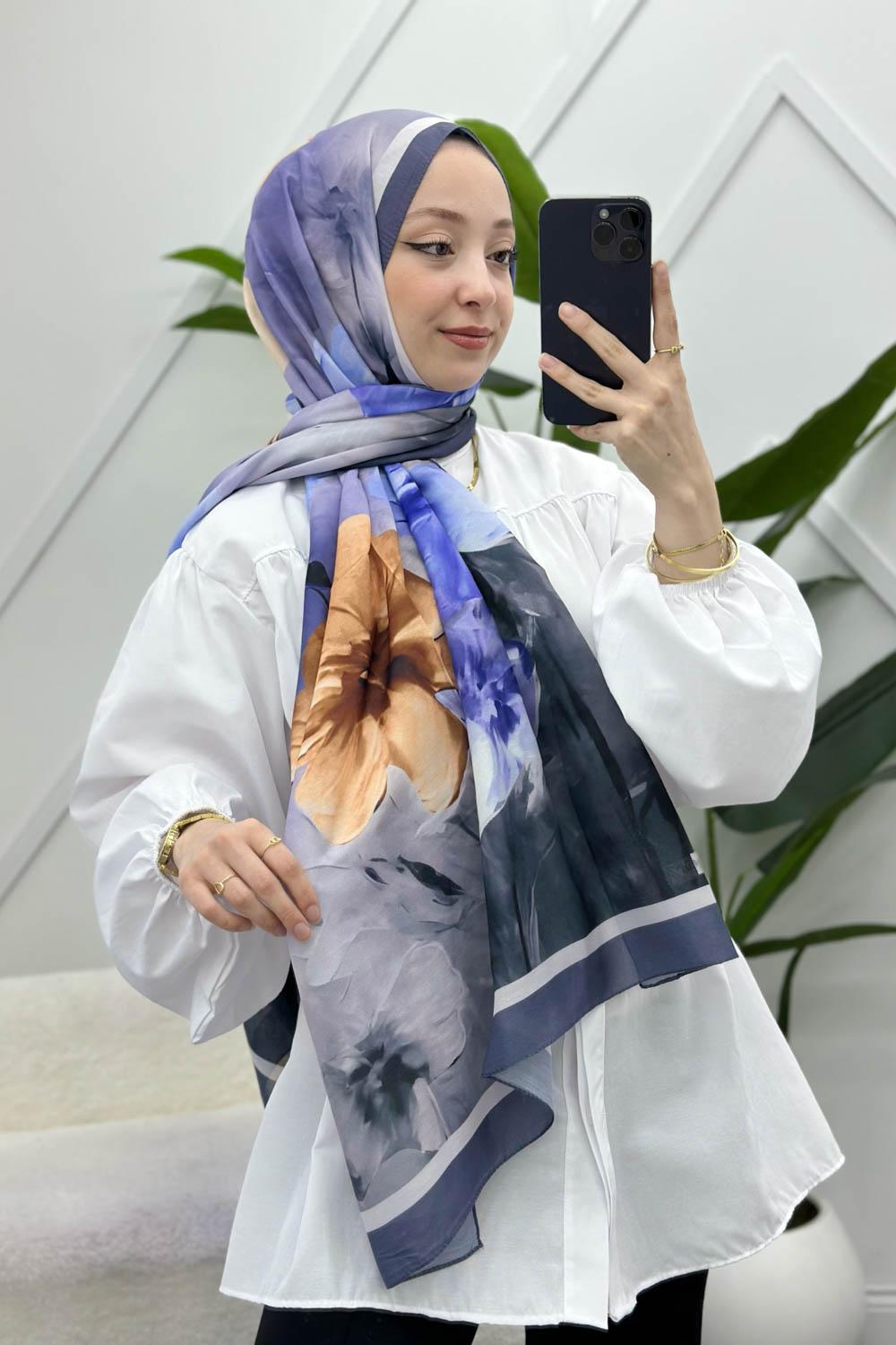 MANOLYA DESENLİ PAMUK ŞAL SERİSİ