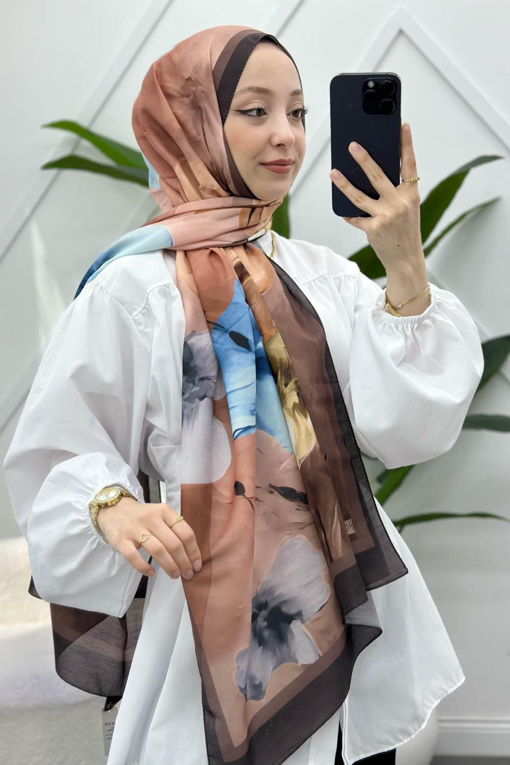 MANOLYA DESENLİ PAMUK ŞAL SERİSİ