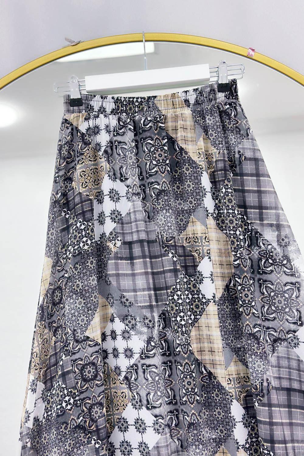 BELİ LASTİKLİ OTANTIK ETEK