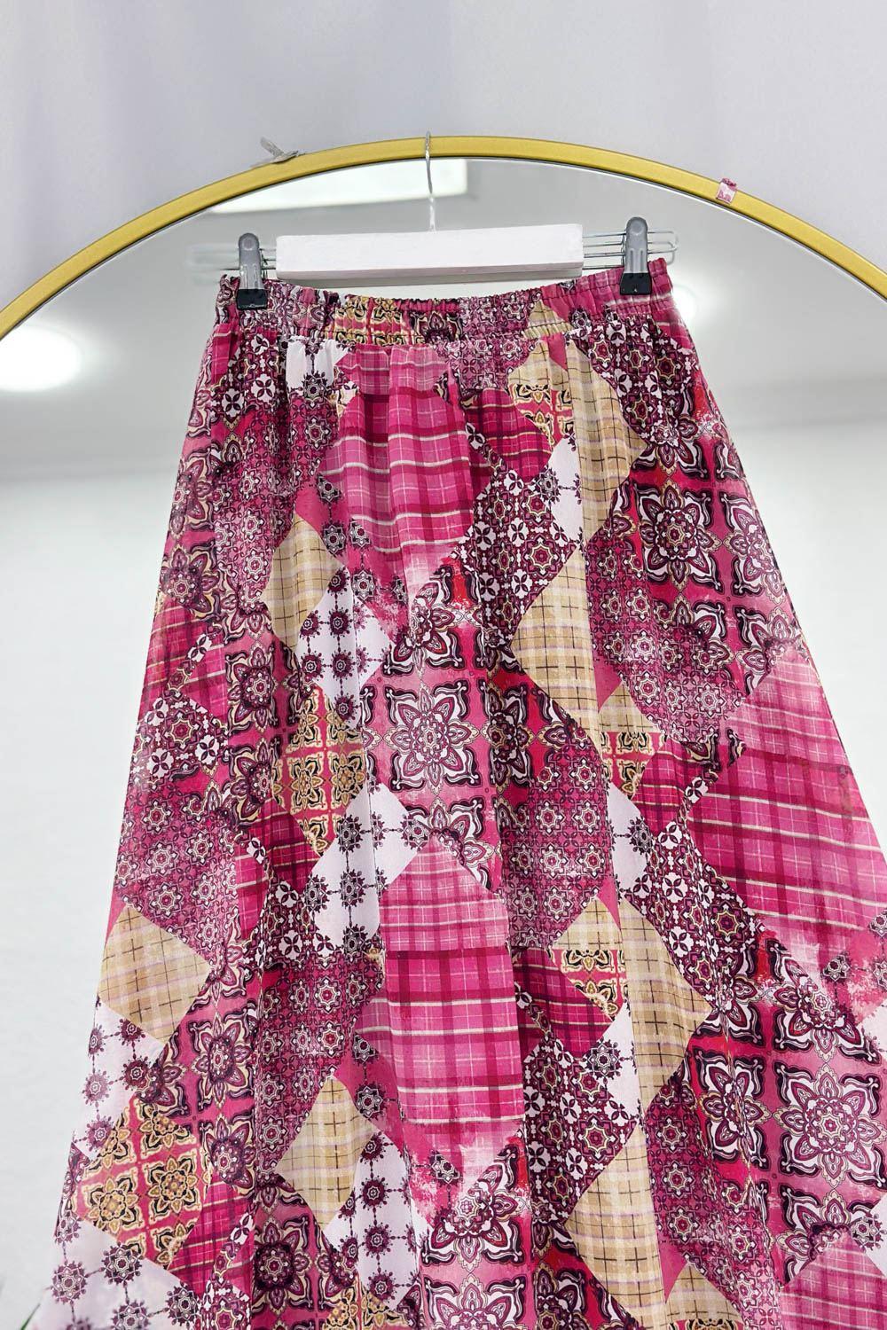 BELİ LASTİKLİ OTANTIK ETEK