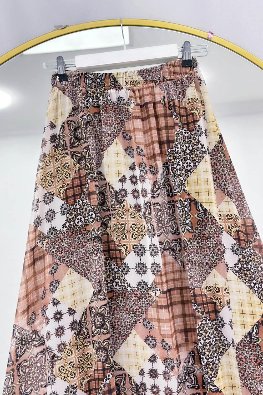 BELİ LASTİKLİ OTANTIK ETEK