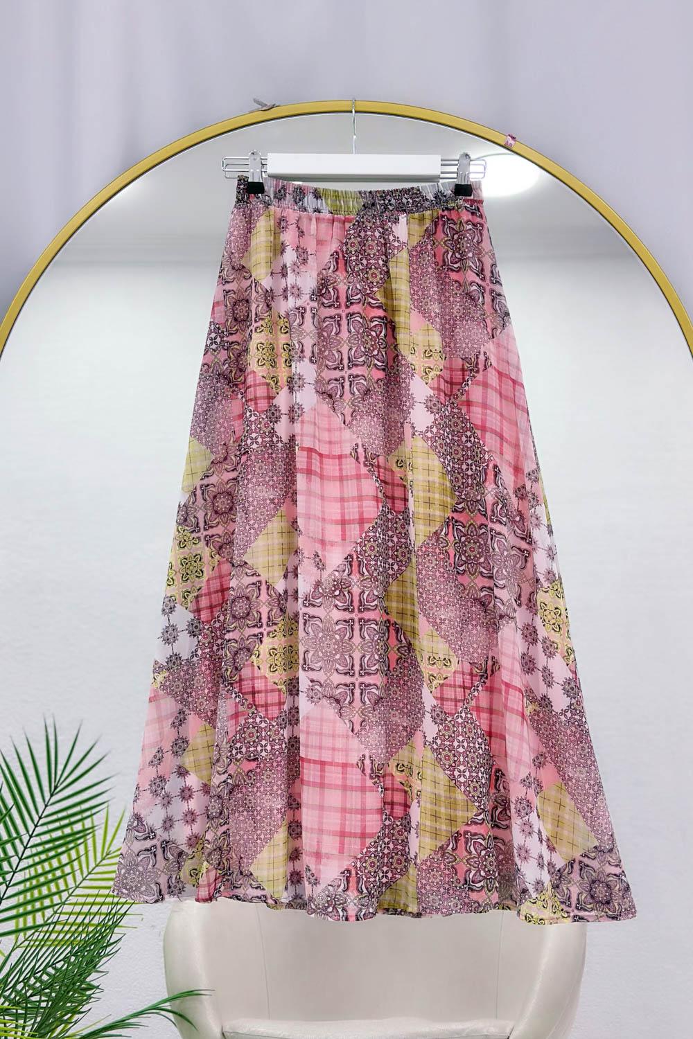 BELİ LASTİKLİ OTANTIK ETEK