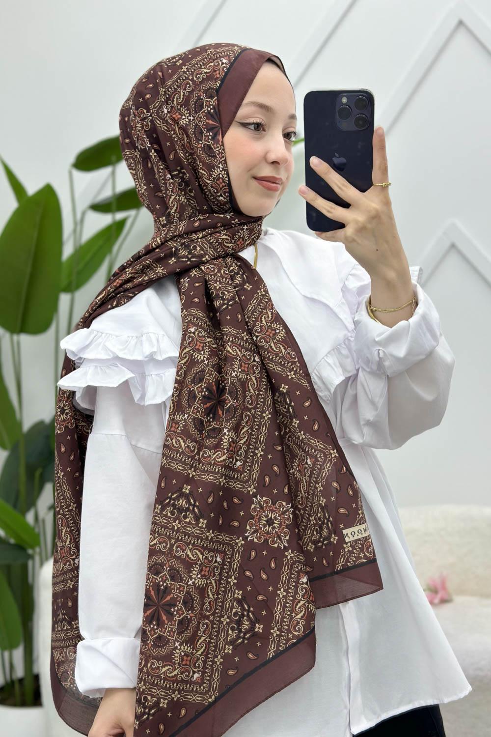 SOFT PAMUK ETNİK DESEN ŞAL