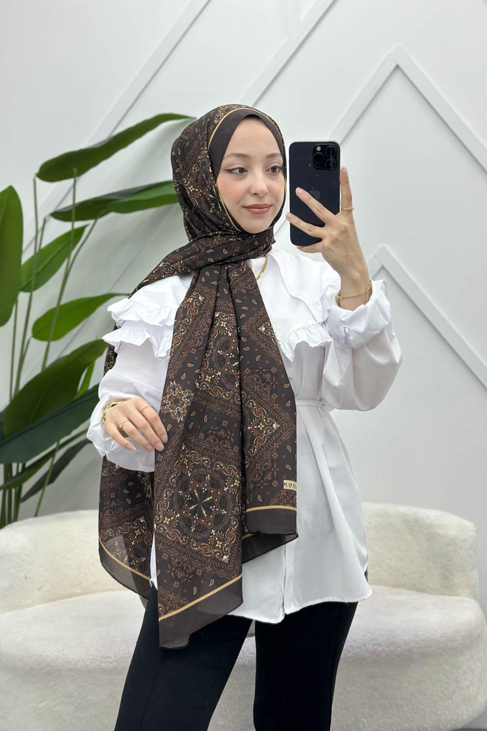 SOFT PAMUK ETNİK DESEN ŞAL