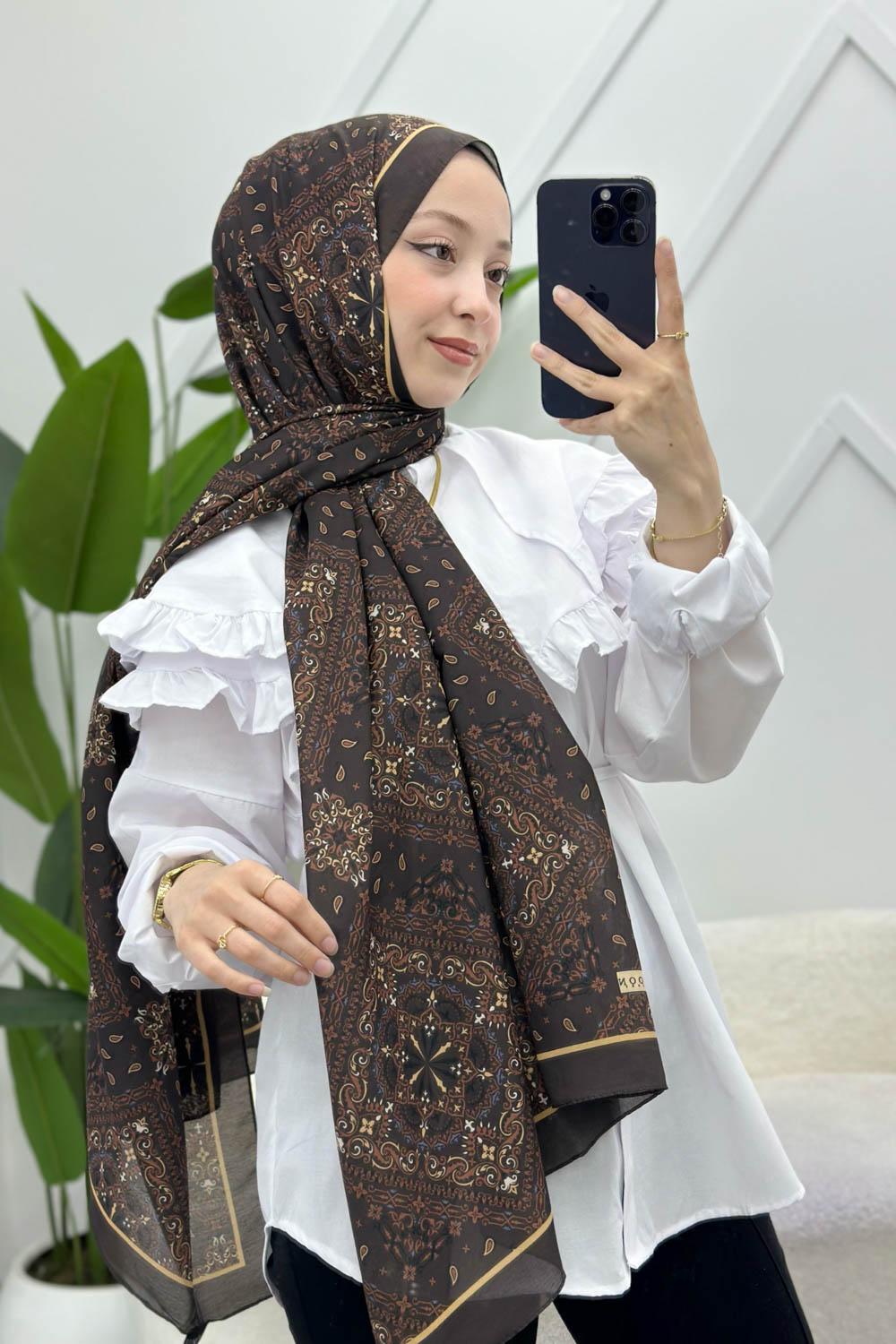 SOFT PAMUK ETNİK DESEN ŞAL