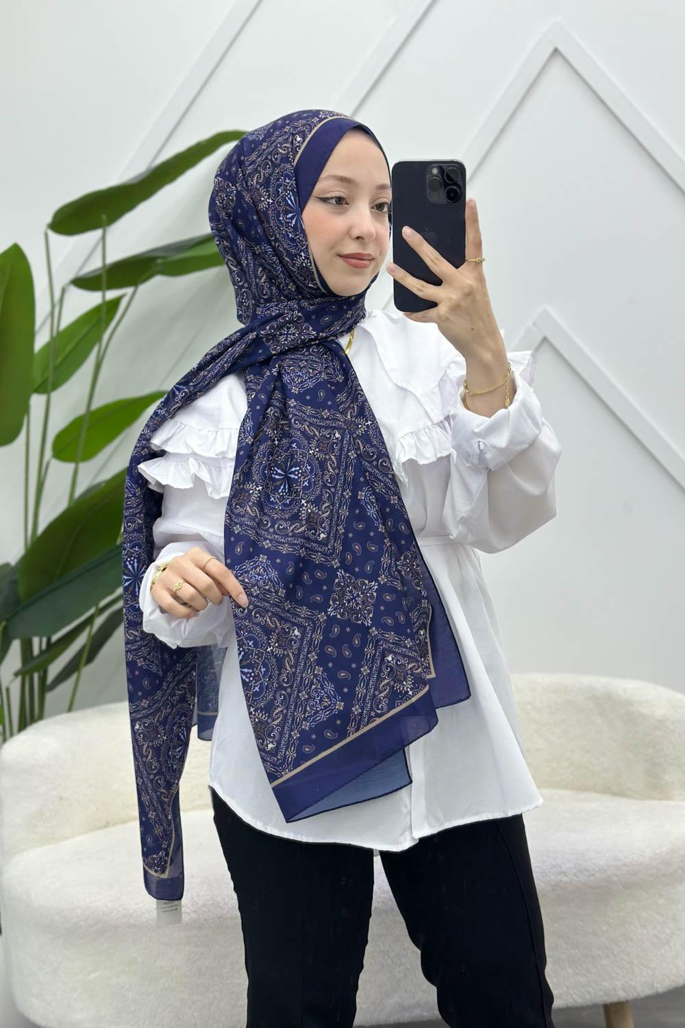 SOFT PAMUK ETNİK DESEN ŞAL