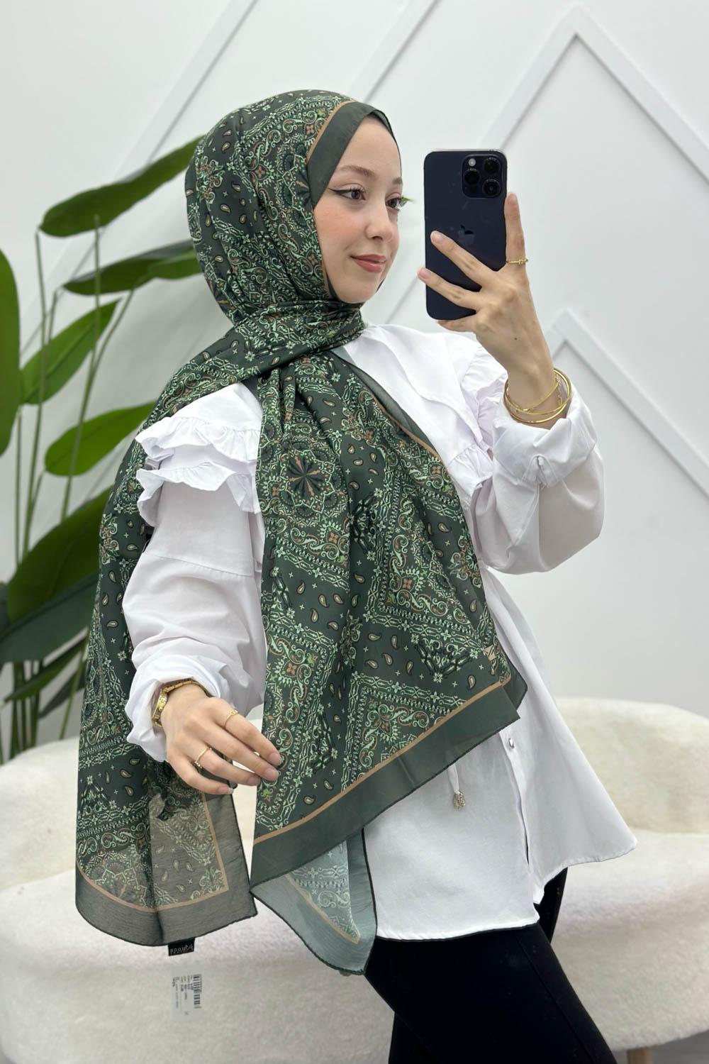 SOFT PAMUK ETNİK DESEN ŞAL