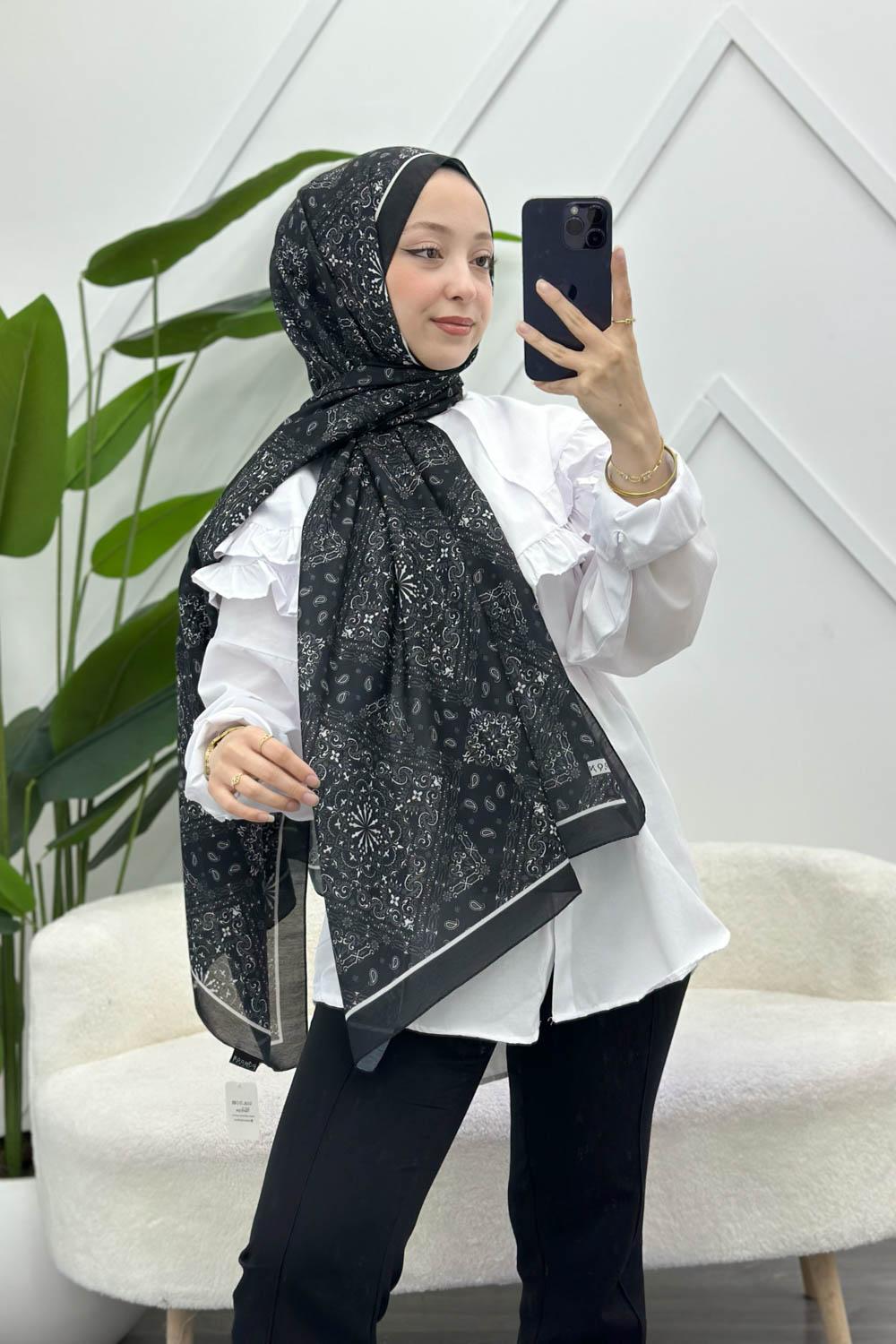 SOFT PAMUK ETNİK DESEN ŞAL