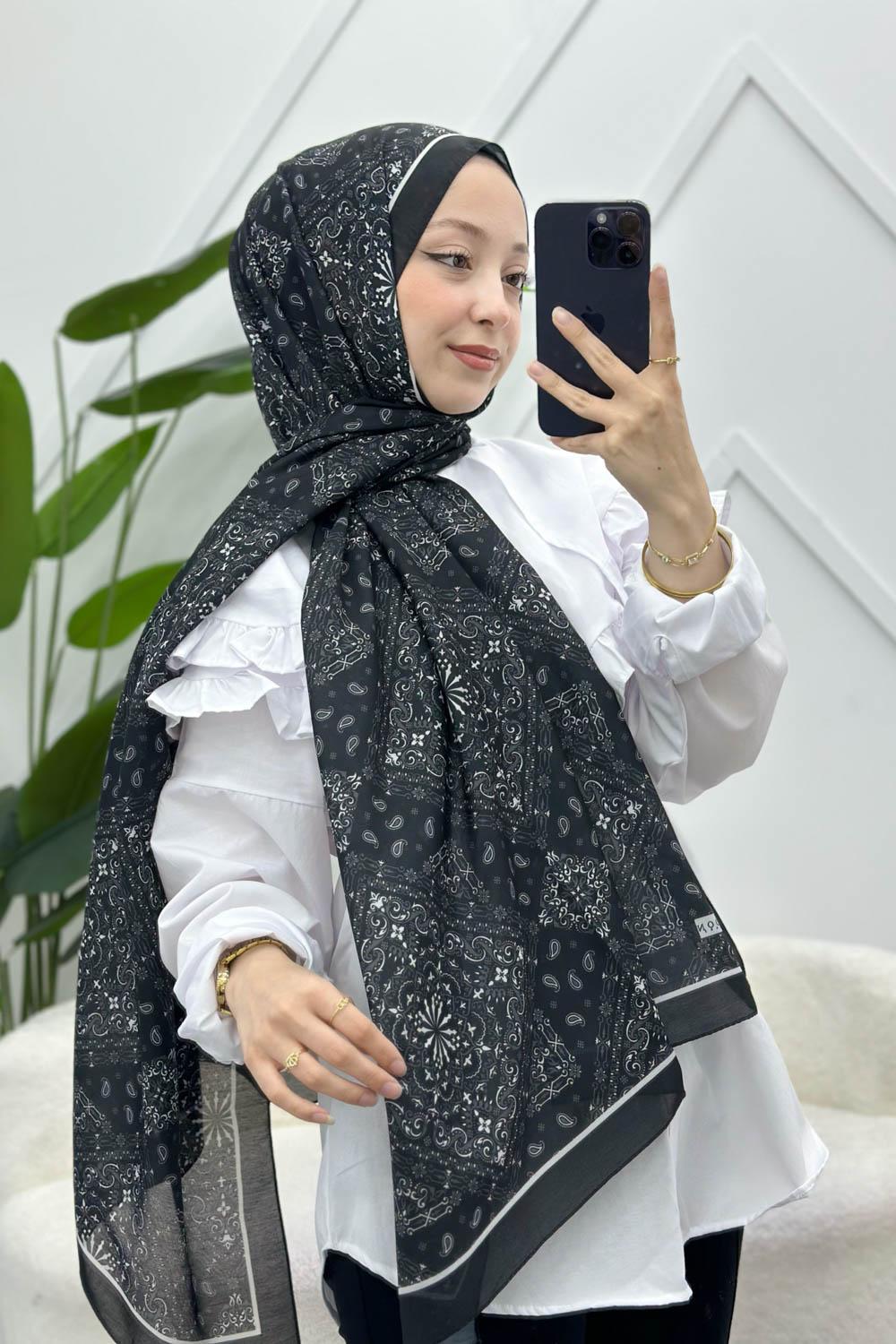 SOFT PAMUK ETNİK DESEN ŞAL