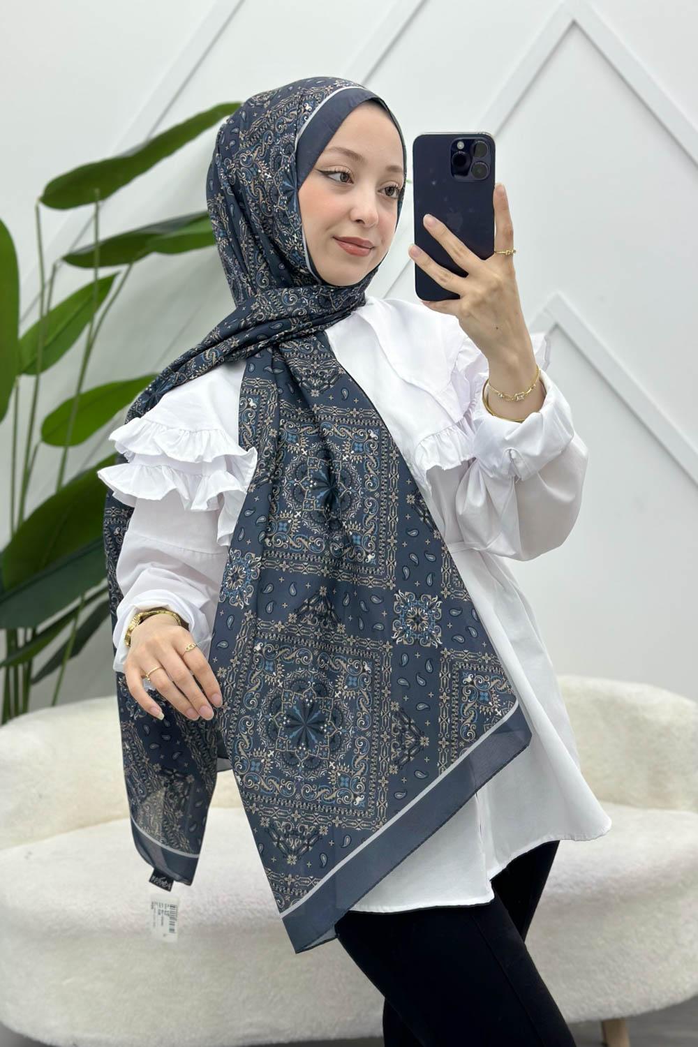 SOFT PAMUK ETNİK DESEN ŞAL