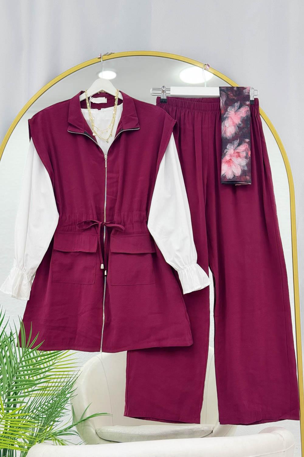 CEP KAPAKLI PANTOLON TENSEL TAKIM