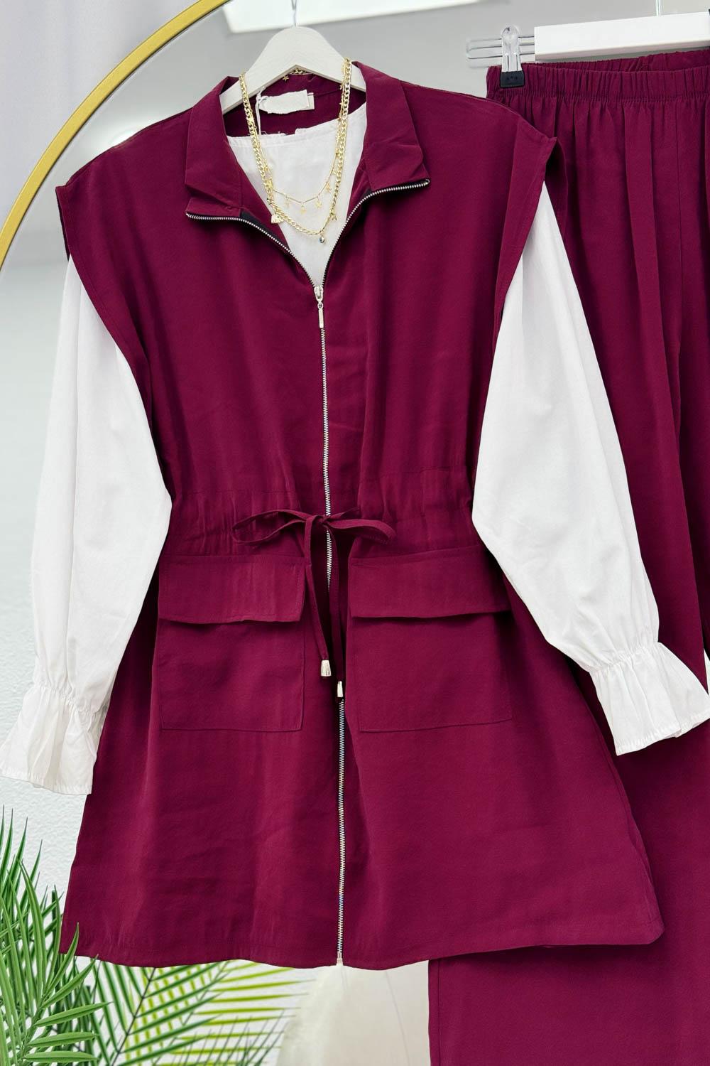 CEP KAPAKLI PANTOLON TENSEL TAKIM