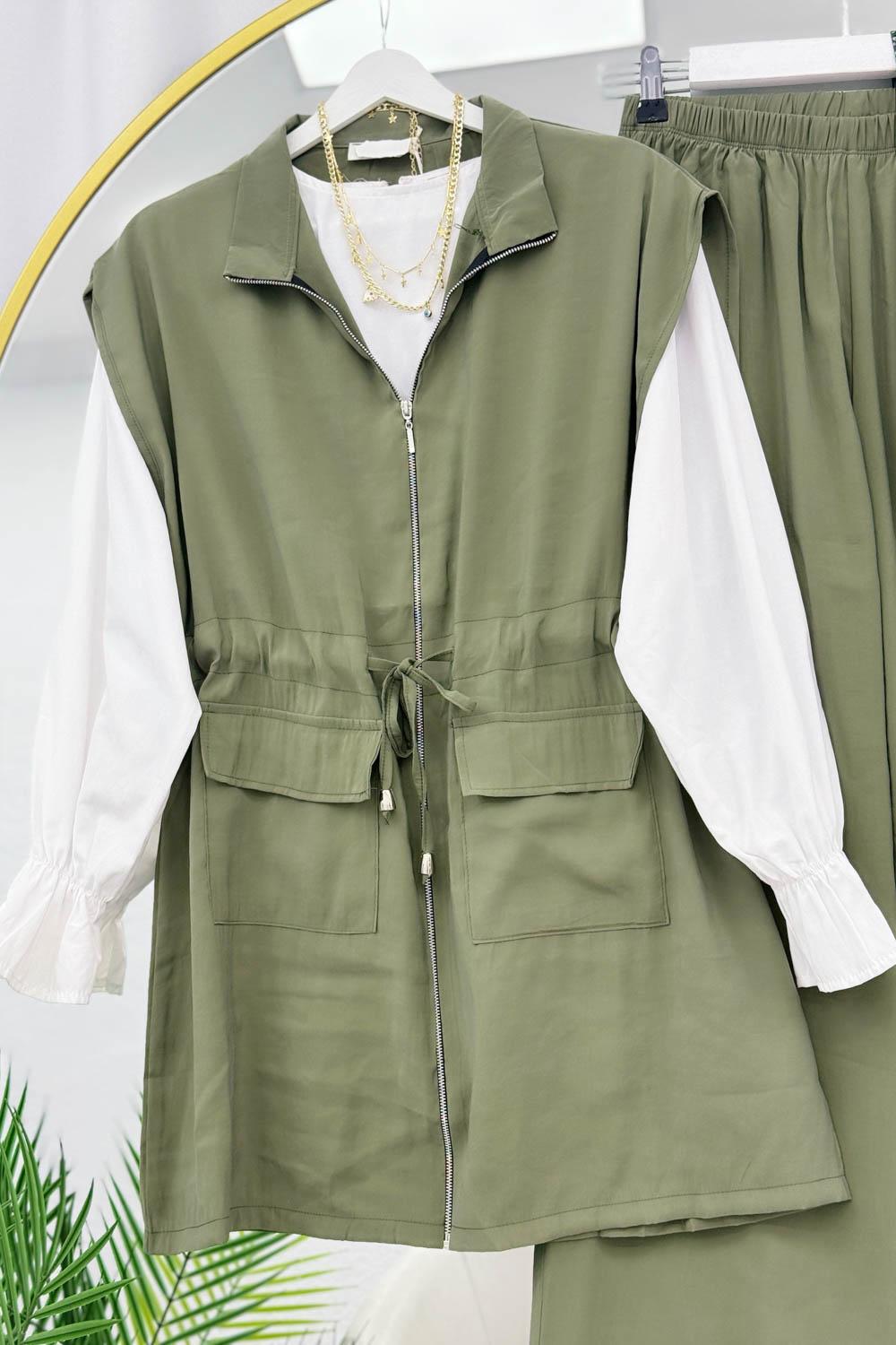 CEP KAPAKLI PANTOLON TENSEL TAKIM