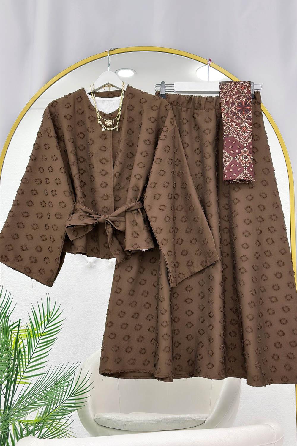 TEK DÜĞMELİ SATEN ETEKLİ TAKIM