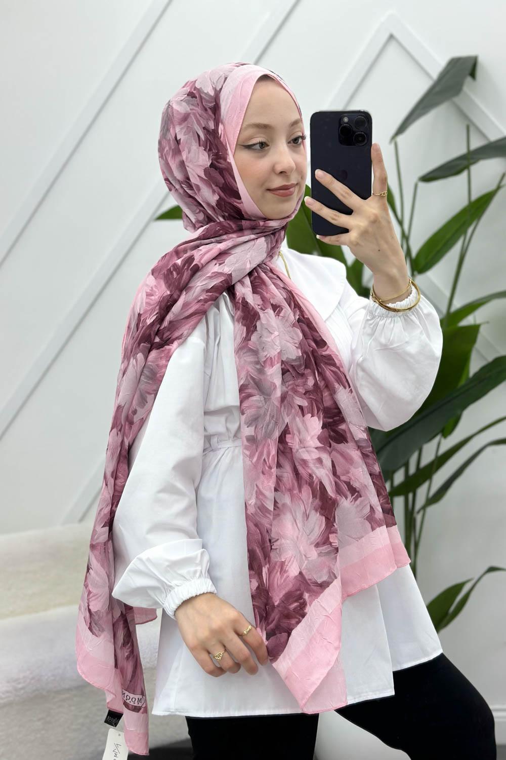 BAMBU KRAŞ PEMBE MİX ŞAL