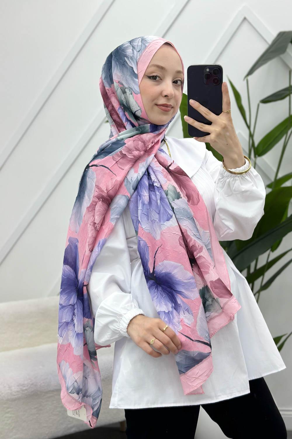BAMBU KRAŞ PEMBE MİX ŞAL