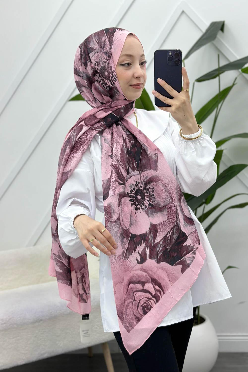 BAMBU KRAŞ PEMBE MİX ŞAL