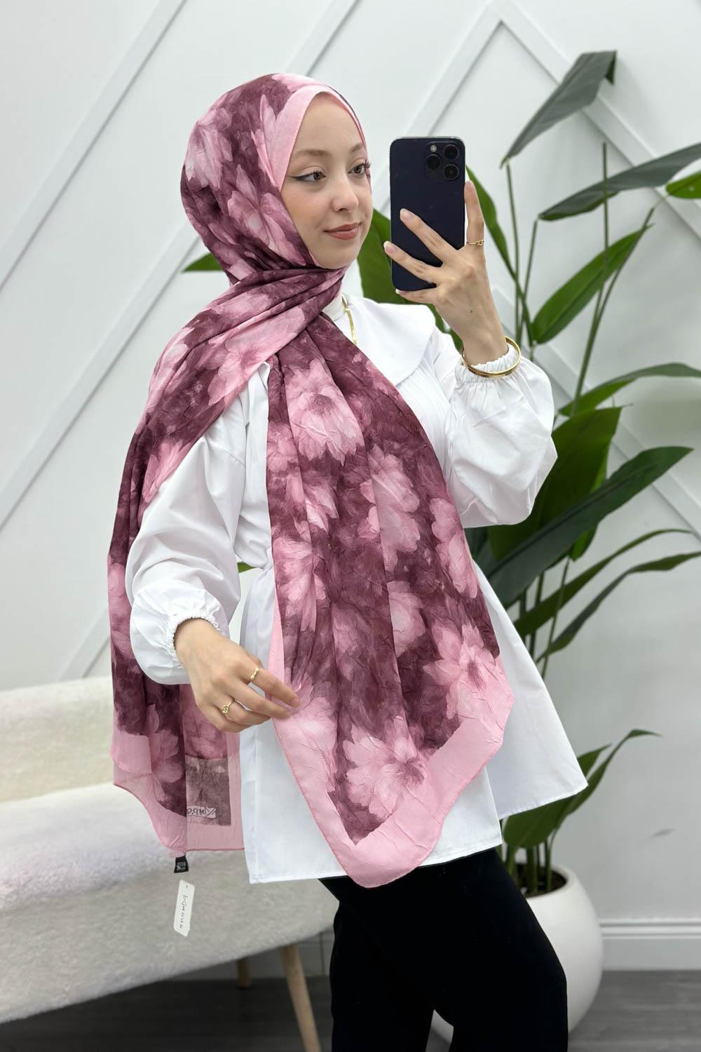 BAMBU KRAŞ PEMBE MİX ŞAL