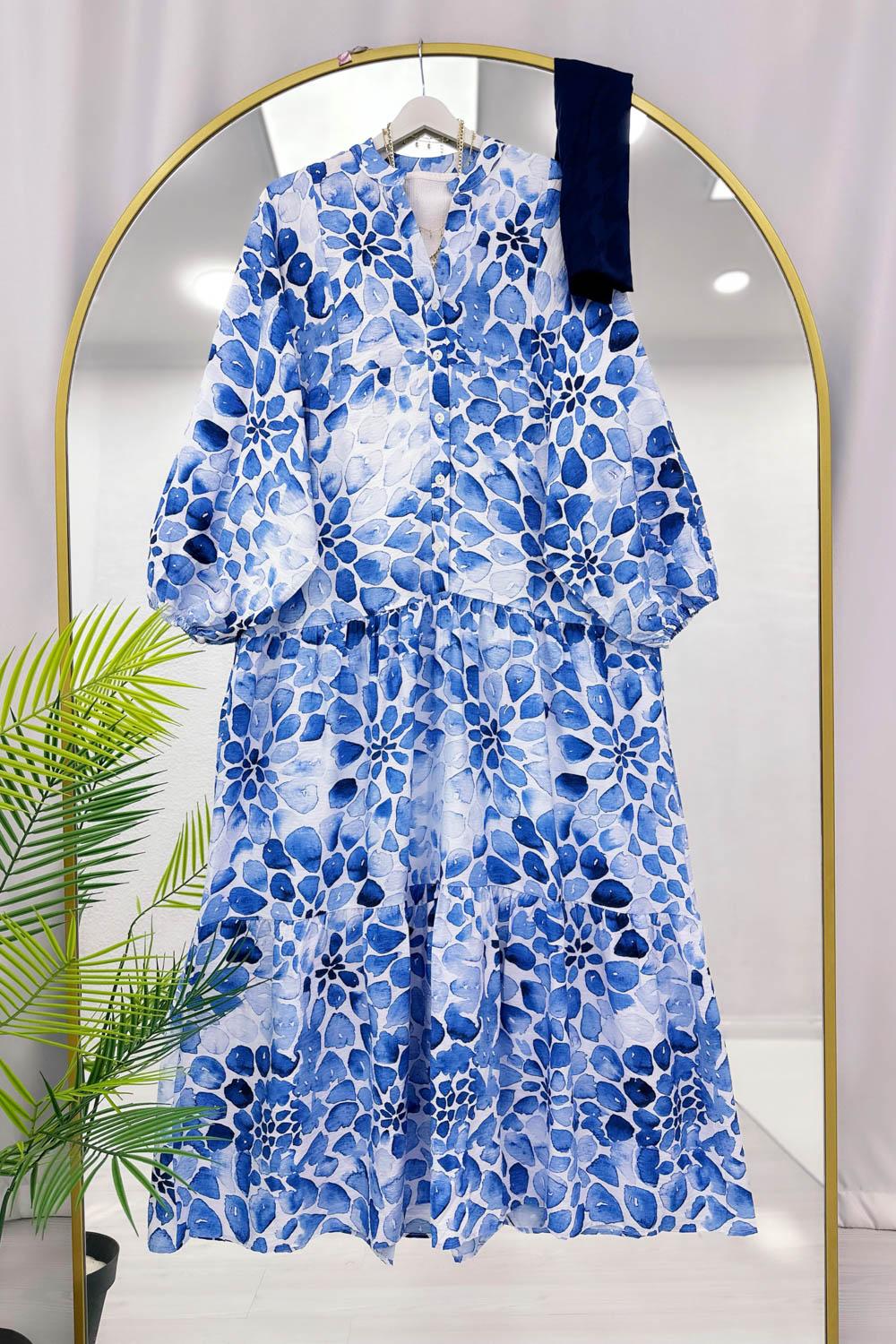 ALAÇATI MODEL OVERSİZE KESİM MNGO KUMAŞ ELBİSE