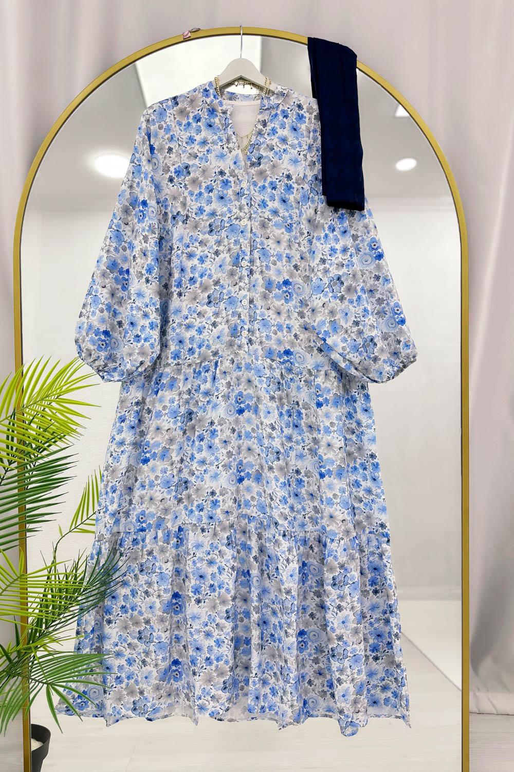 ALAÇATI MODEL OVERSİZE KESİM MNGO KUMAŞ ELBİSE
