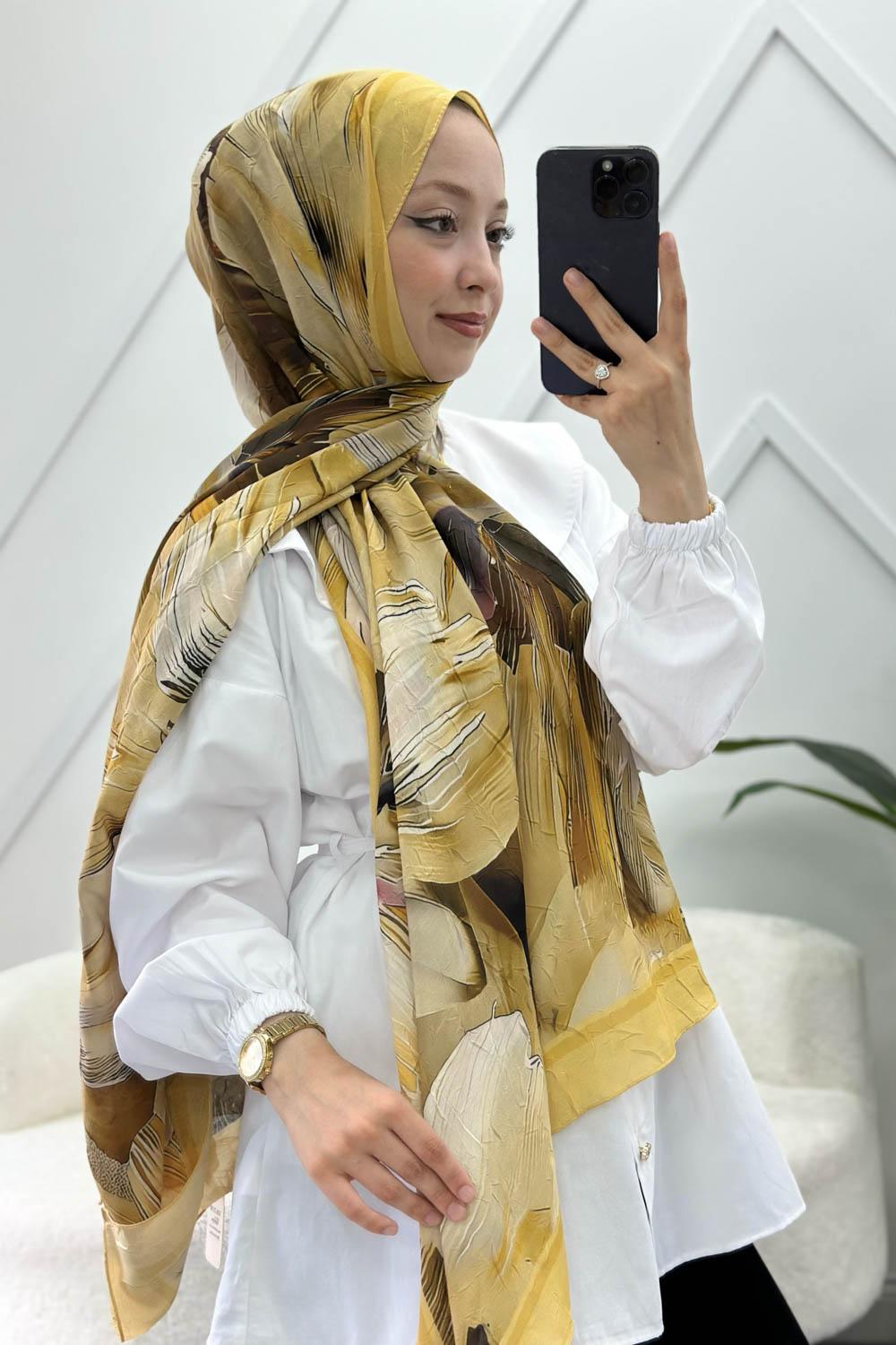 ÇİZGİ DESEN PAMUK SOFT ŞAL