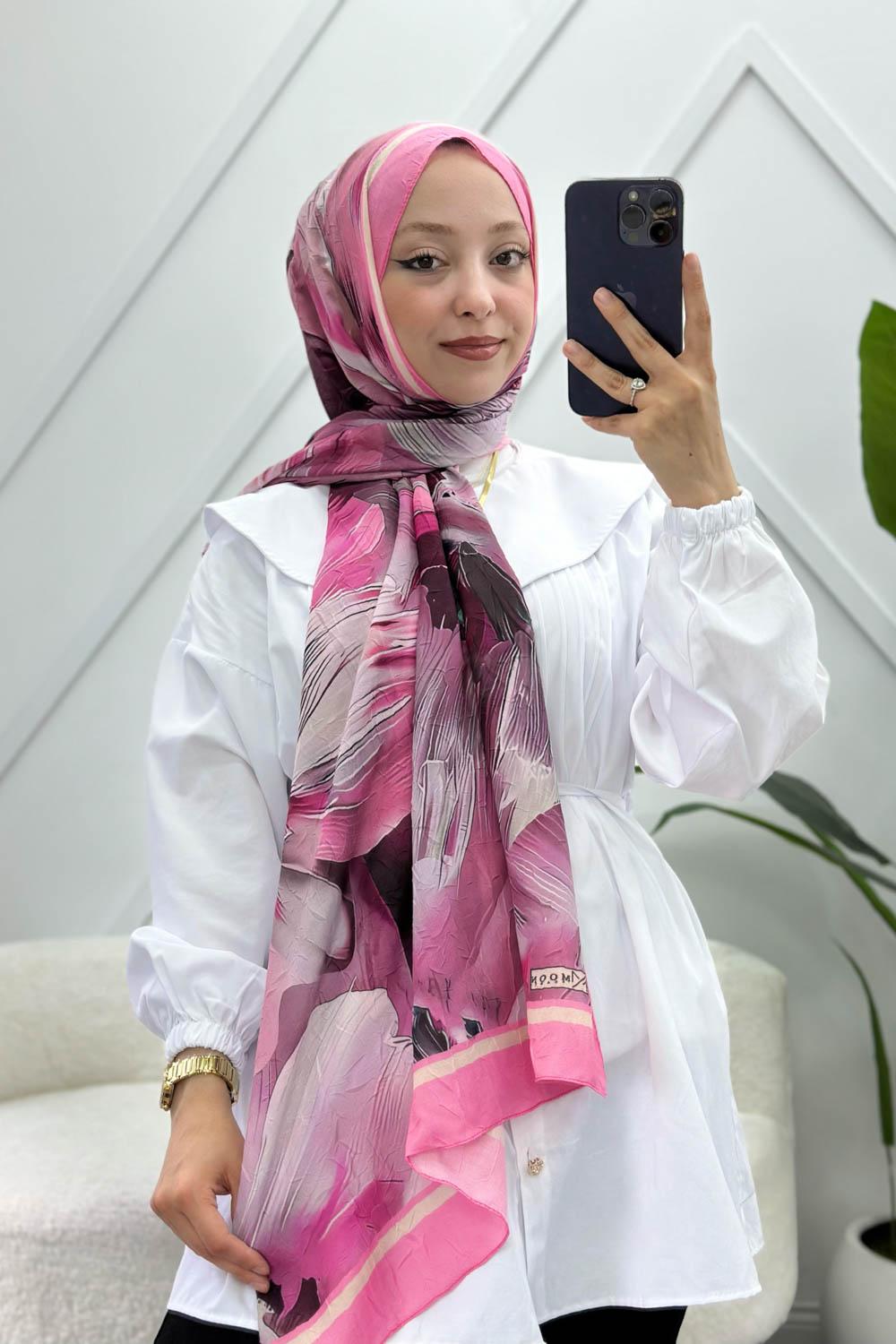 ÇİZGİ DESEN PAMUK SOFT ŞAL