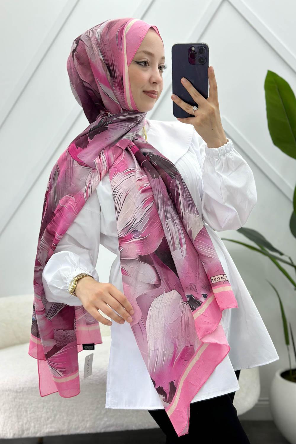ÇİZGİ DESEN PAMUK SOFT ŞAL