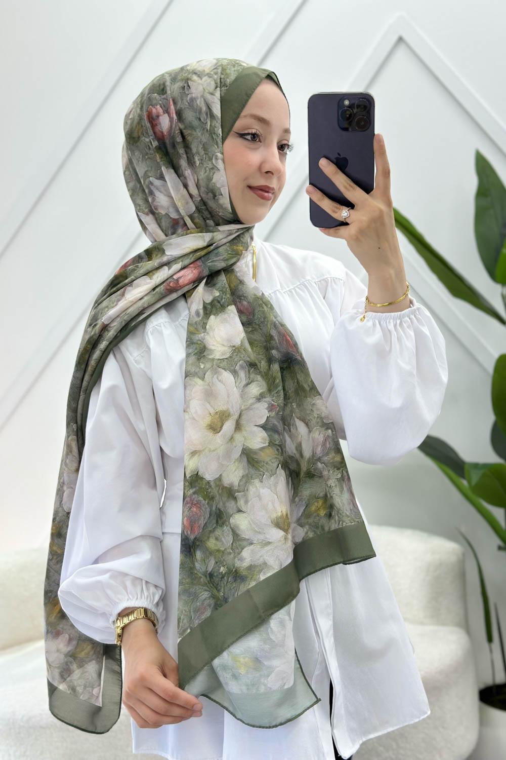 NİLÜFER DESEN PAMUK SOFT ŞAL