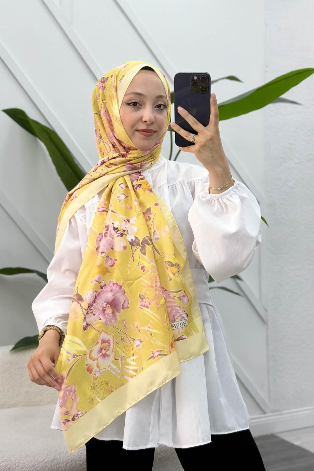ÇİÇEK BAHÇESİ DESEN PAMUK SOFT ŞAL