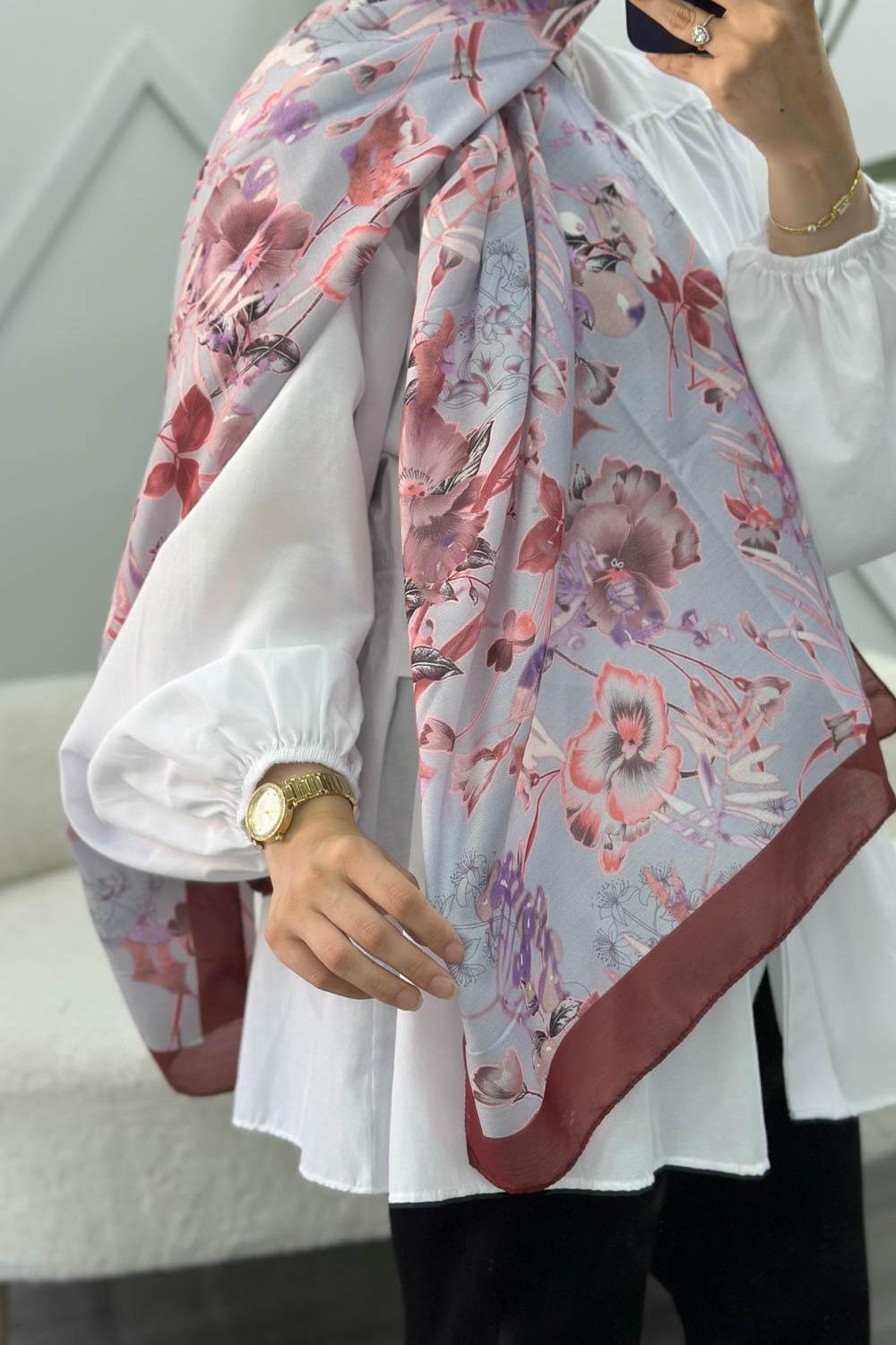 ÇİÇEK BAHÇESİ DESEN PAMUK SOFT ŞAL