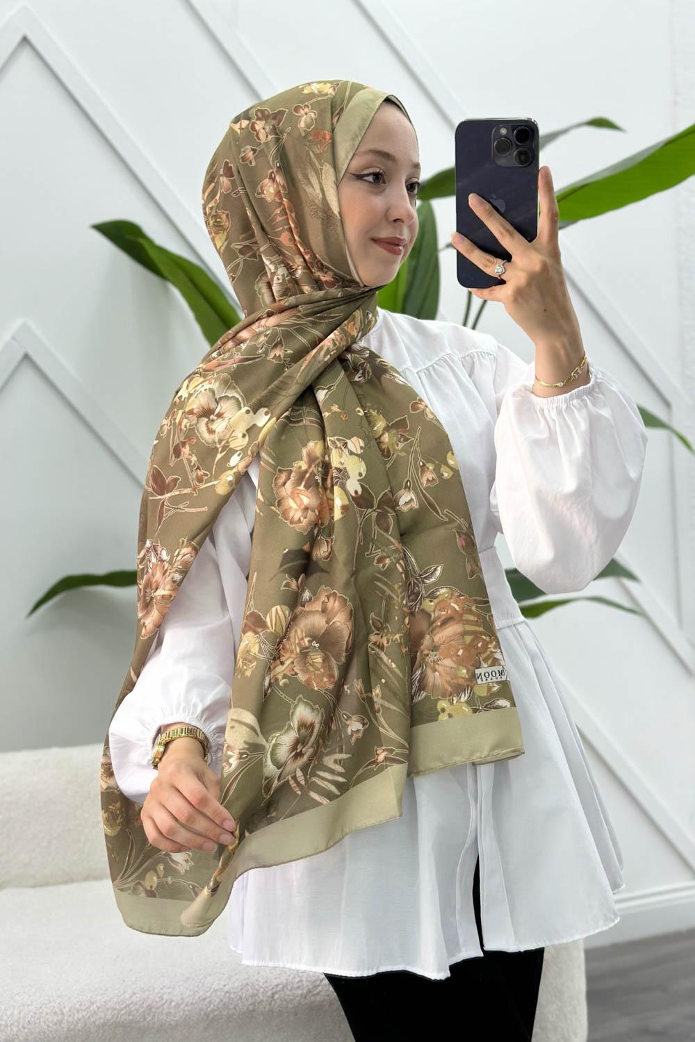ÇİÇEK BAHÇESİ DESEN PAMUK SOFT ŞAL