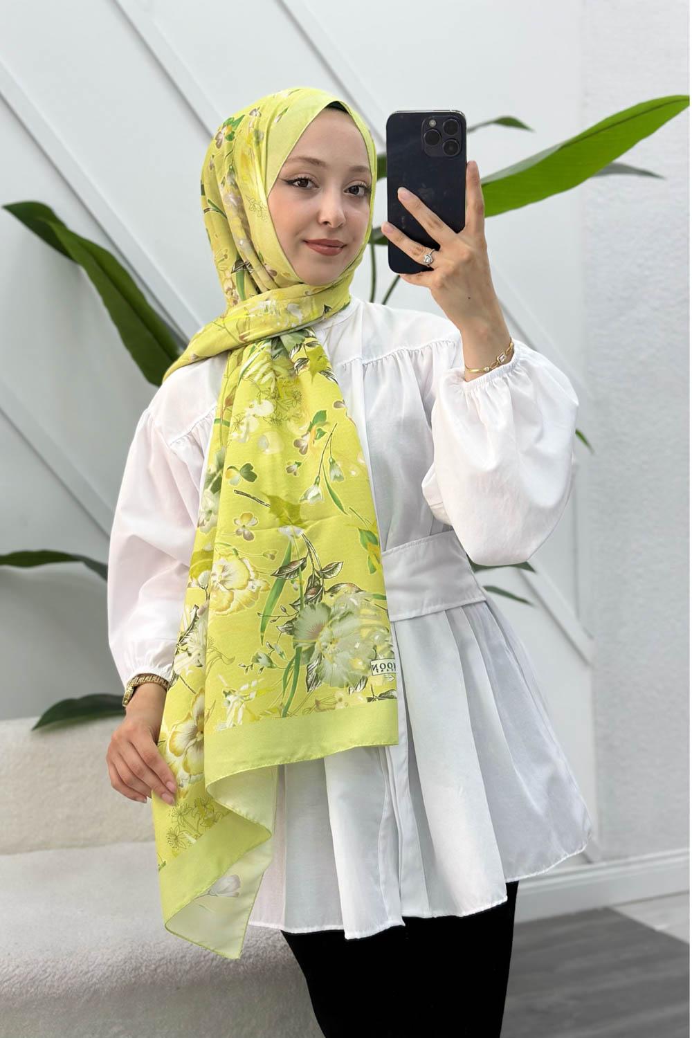 ÇİÇEK BAHÇESİ DESEN PAMUK SOFT ŞAL
